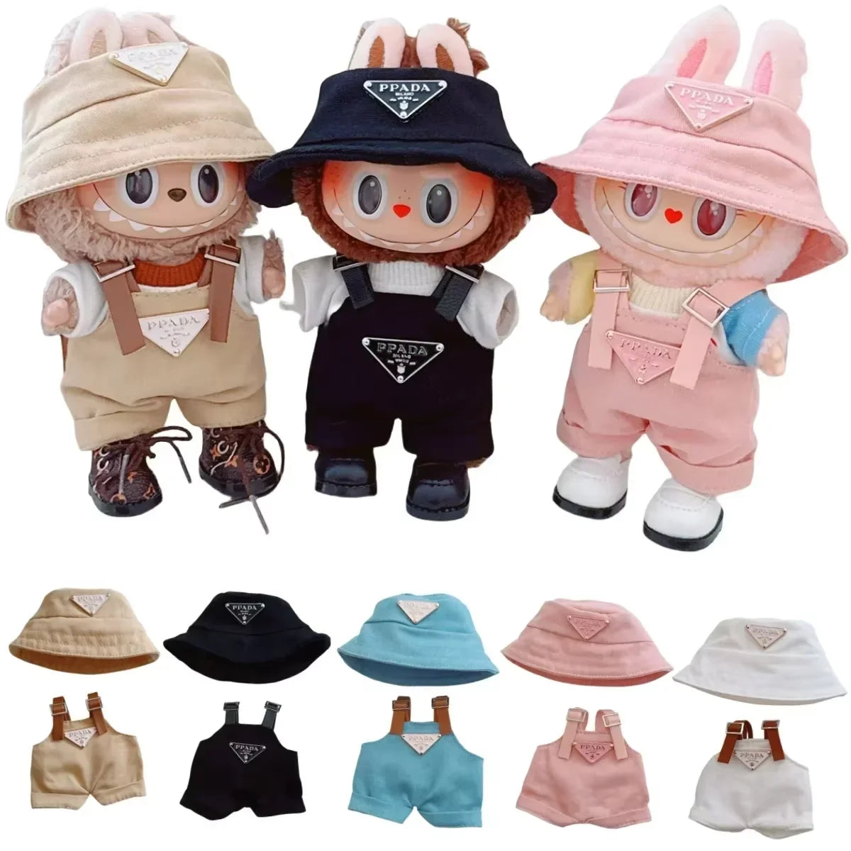 Prada overall and bucket hat