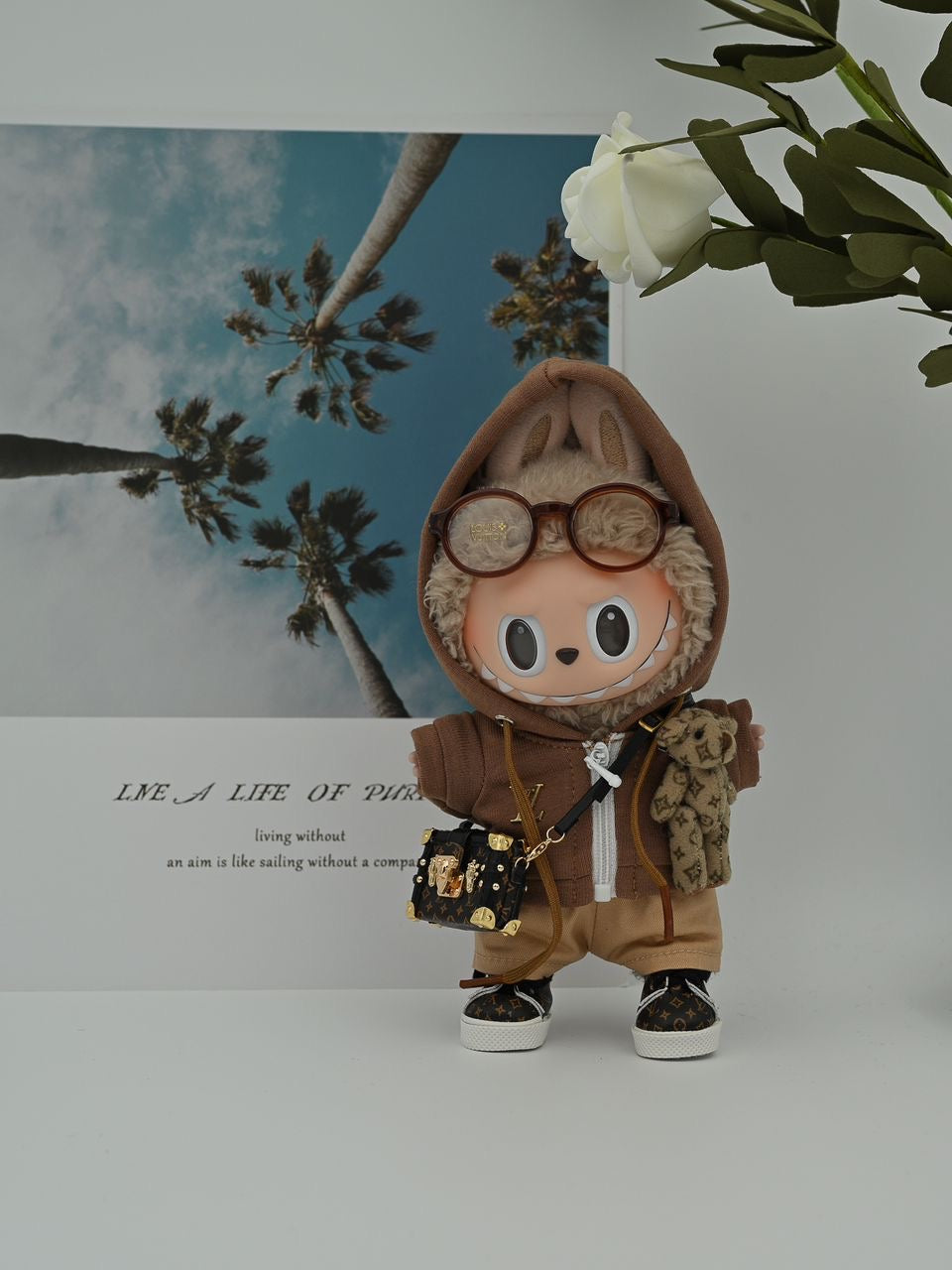 Louis Vuitton brown teddy bear hoodie