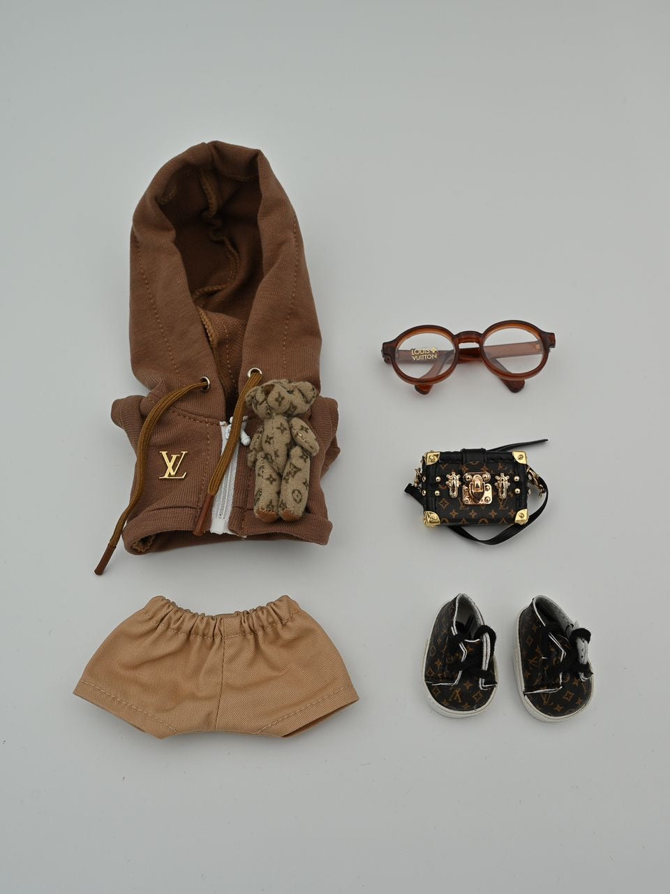 Louis Vuitton brown teddy bear hoodie