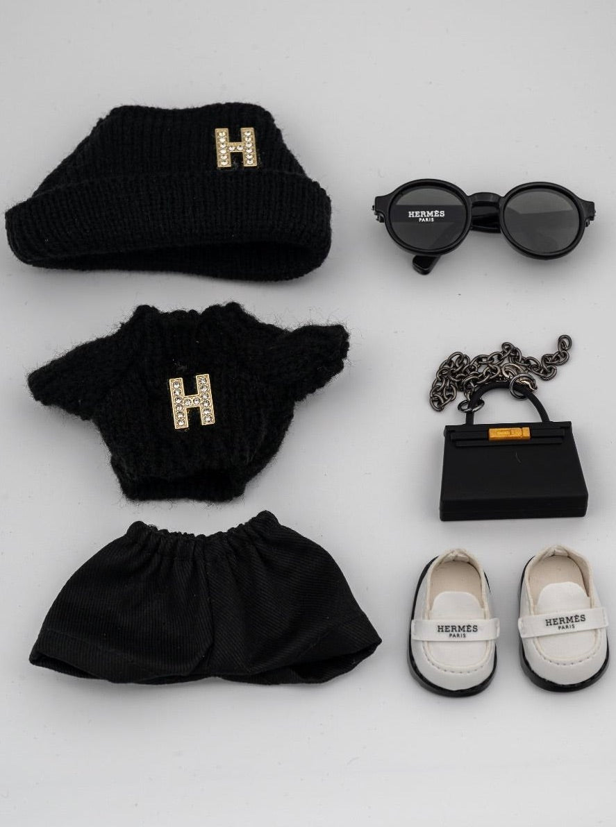 Hermes kelly black ensemble