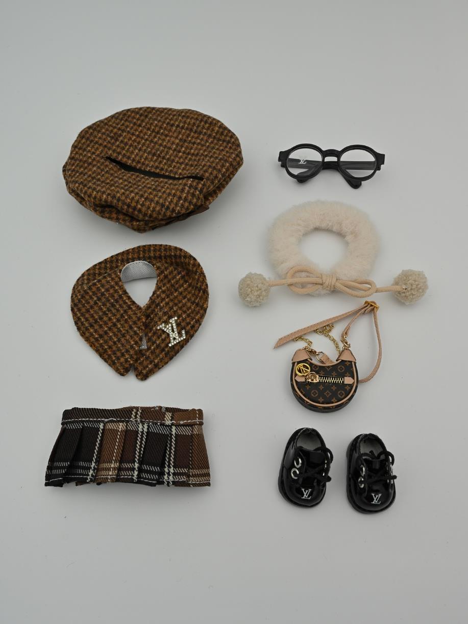Louis Vuitton french style brown outfit