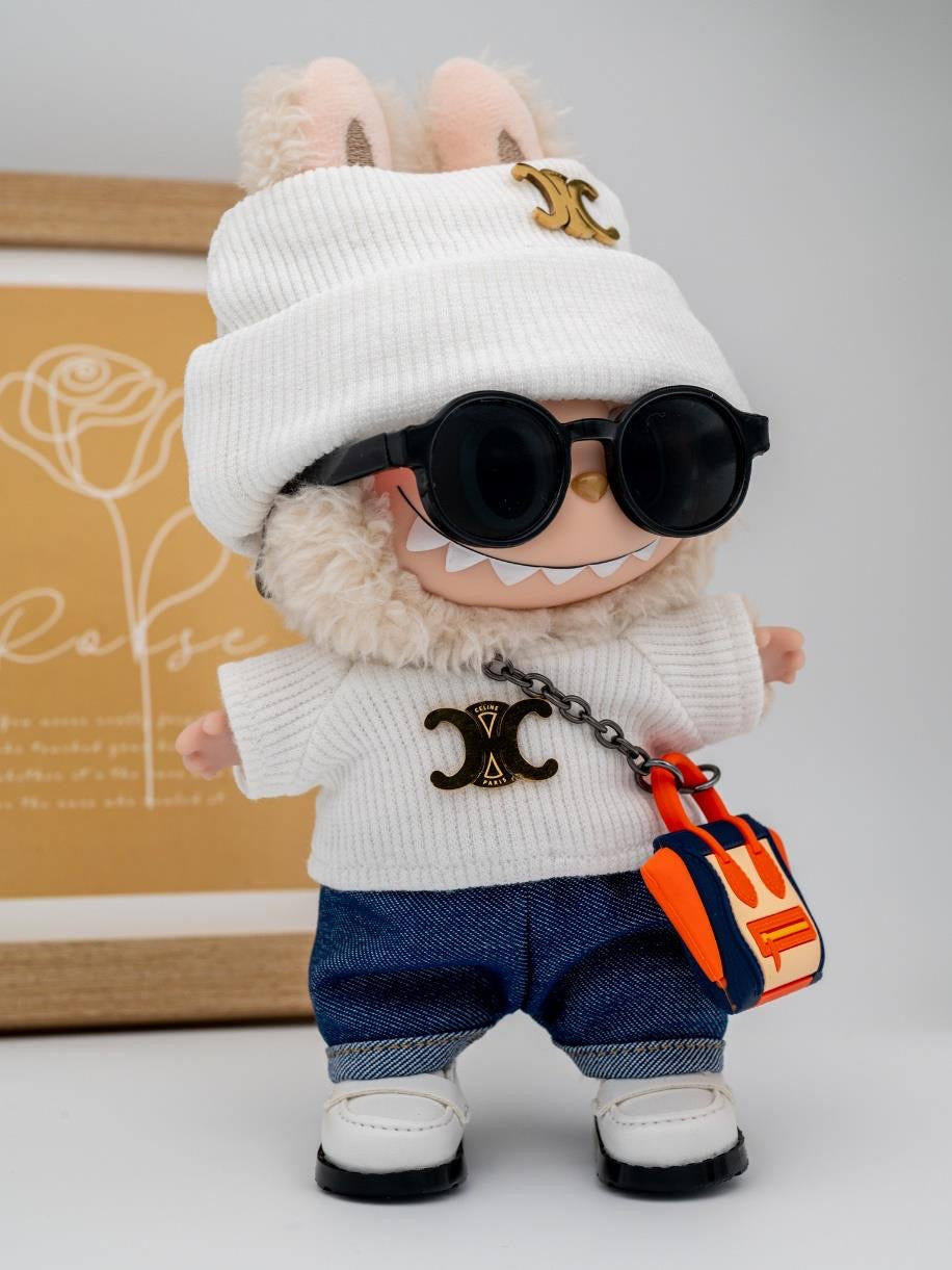 Celine white sweater ensemble