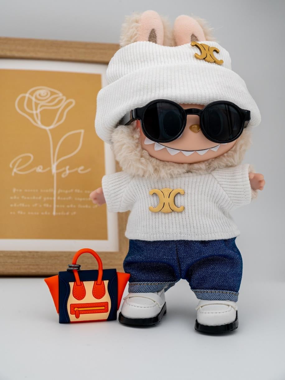 Celine white sweater ensemble