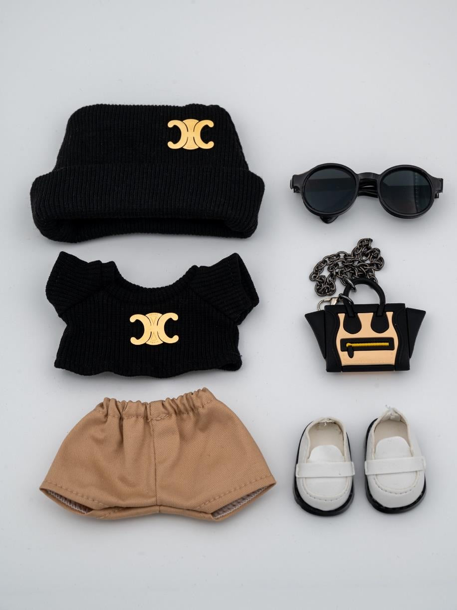 Celine black sweater ensemble