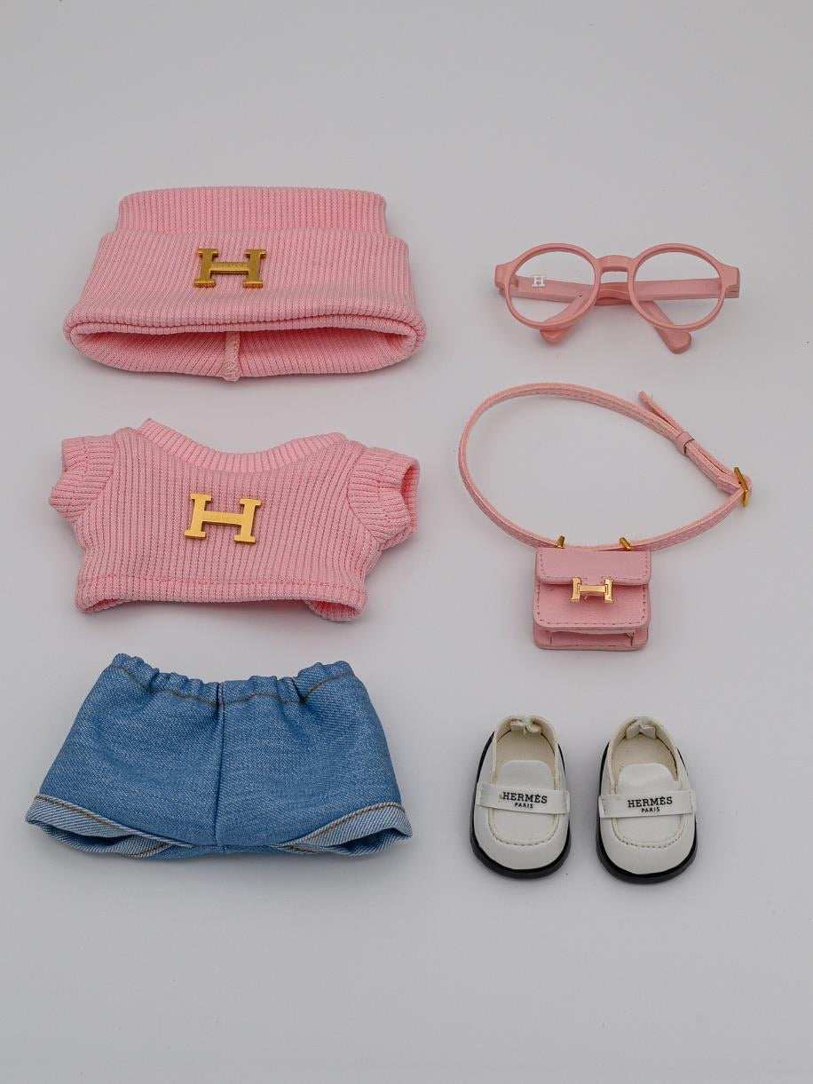 Hermes pink sweater ensemble constance bag