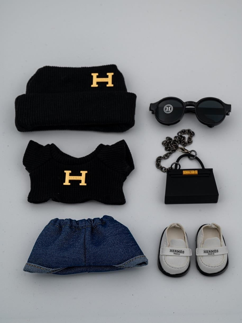 Hermes black kelly ensemble