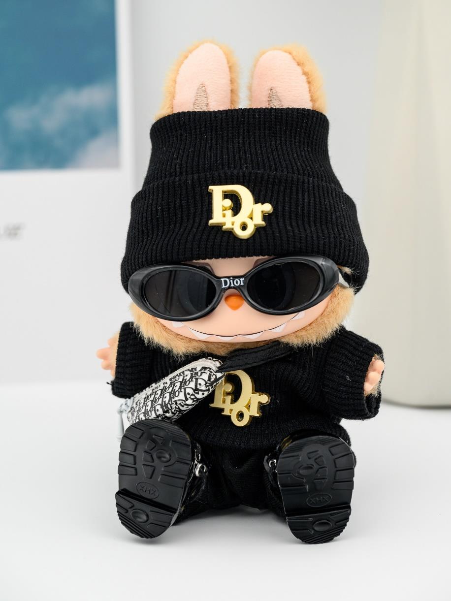 Dior black sweater ensemble