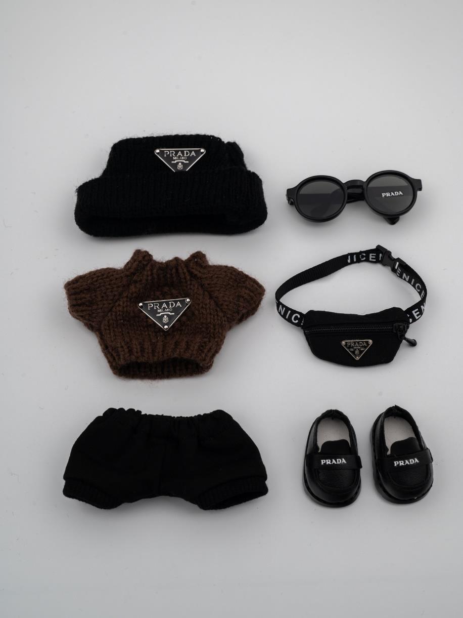 Prada brown sweater ensemble