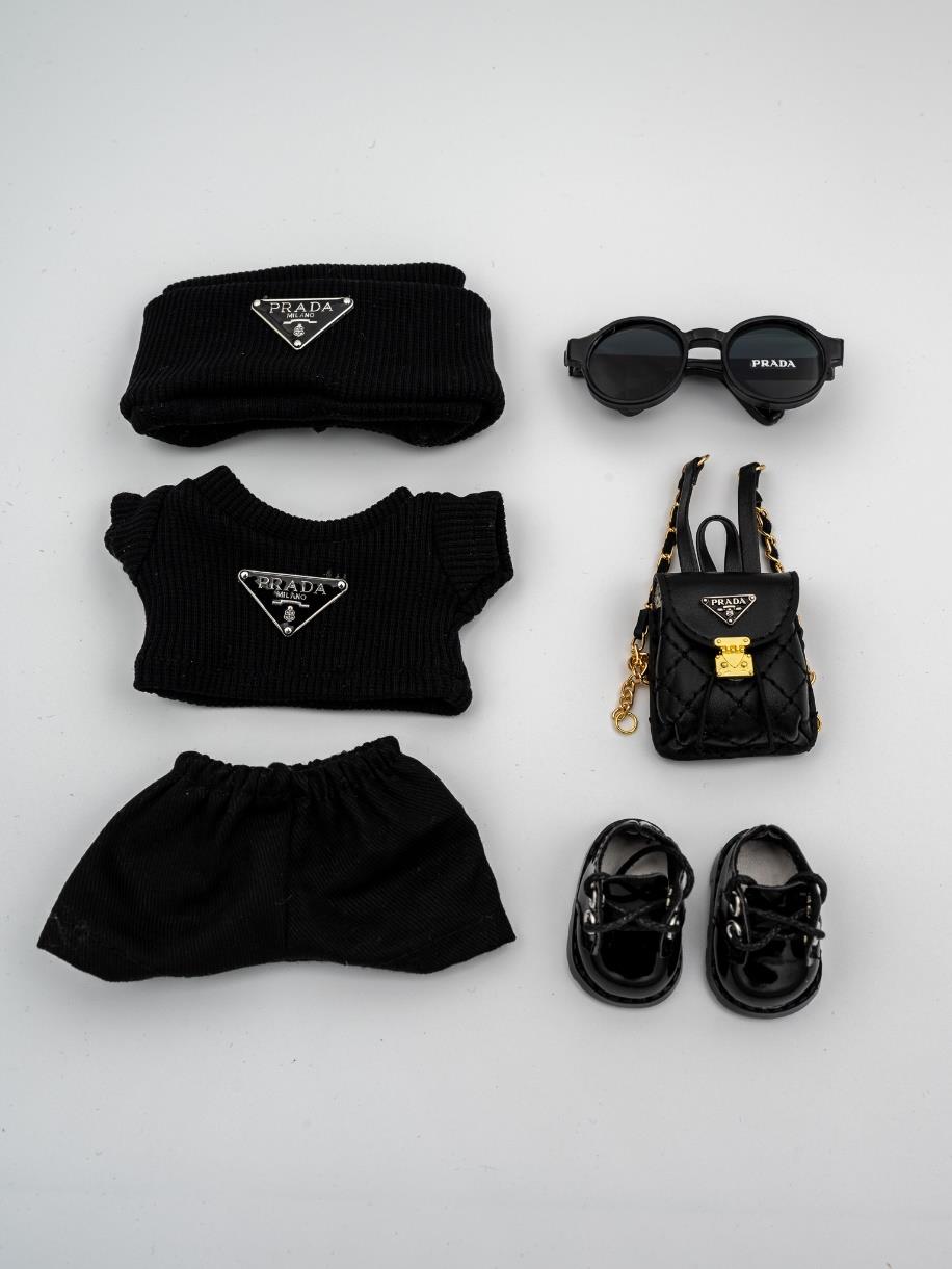 Prada black sweater outfit