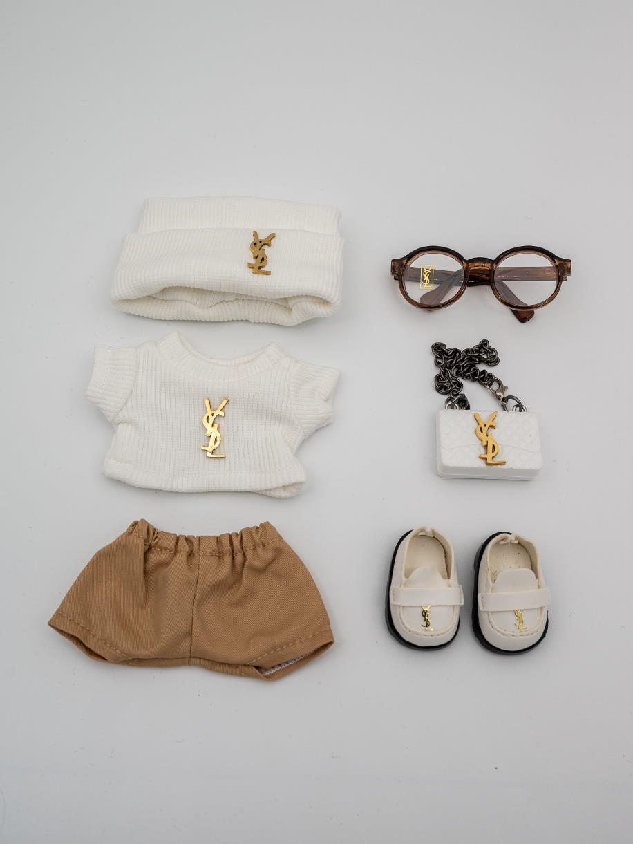 Saint Laurent white sweater set