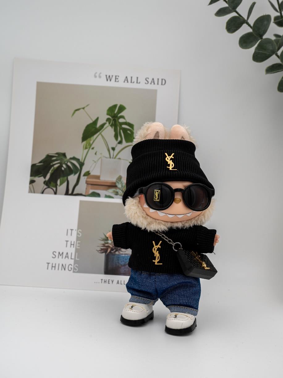 Saint Laurent black sweater jeans outfit