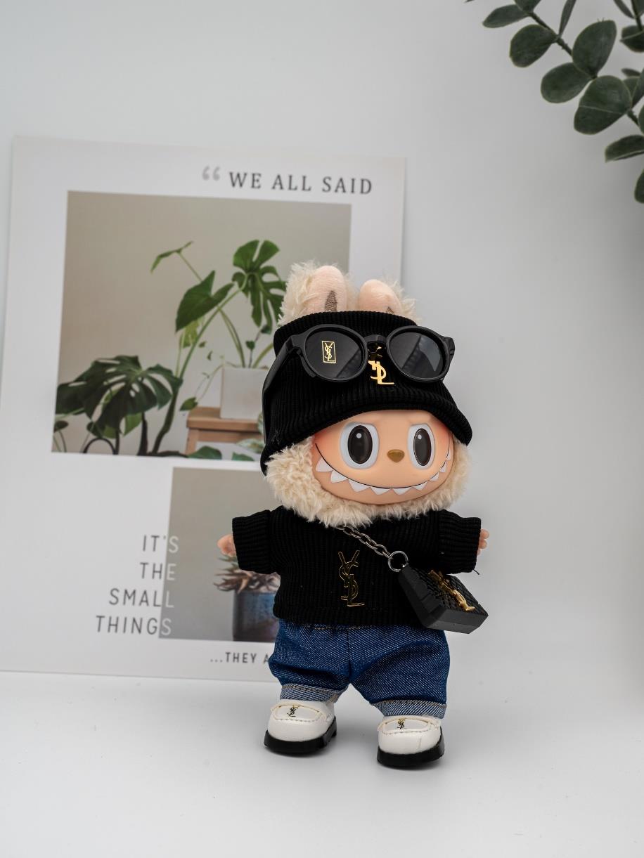 Saint Laurent black sweater jeans outfit
