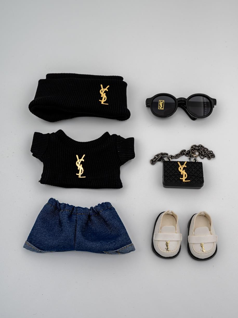Saint Laurent black sweater jeans outfit