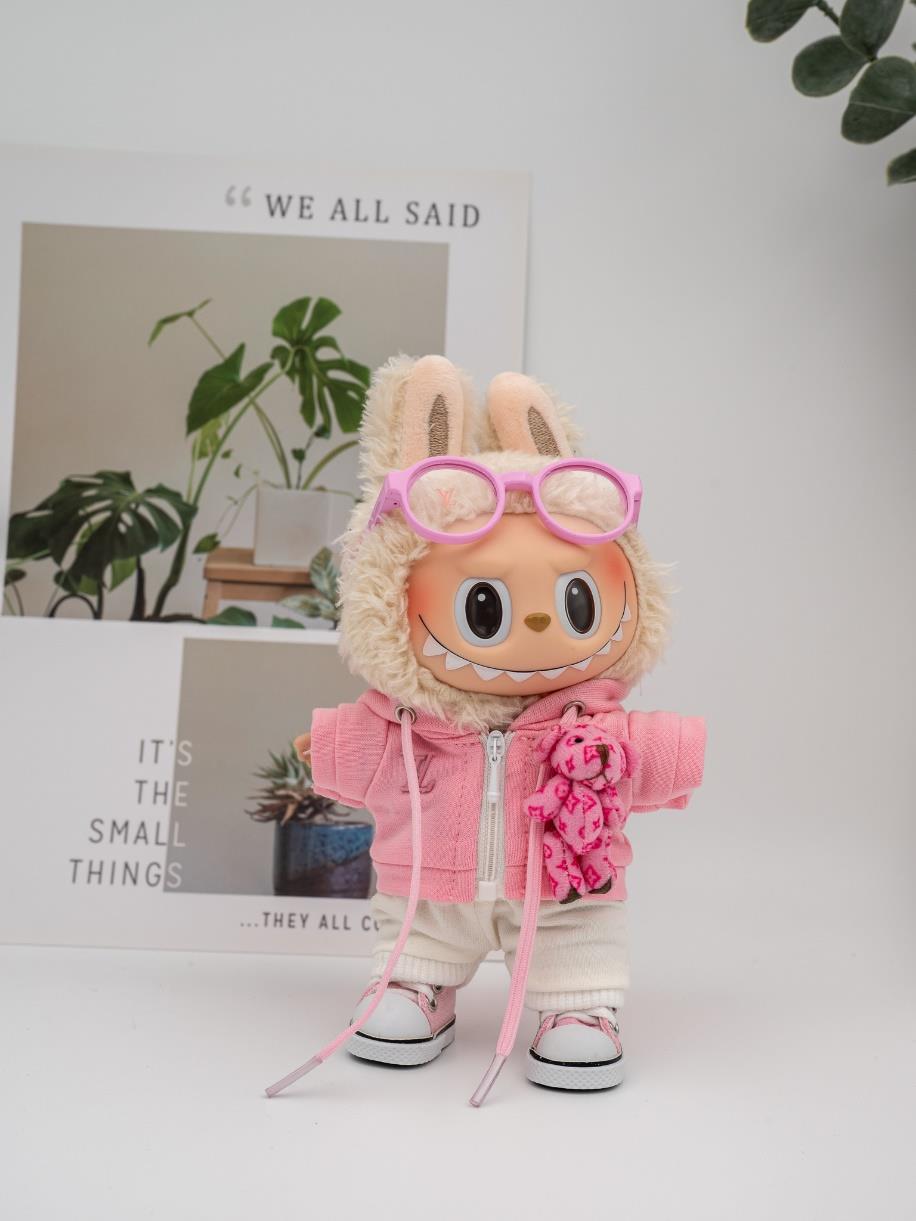 Louis Vuitton pink teddy bear hoodie