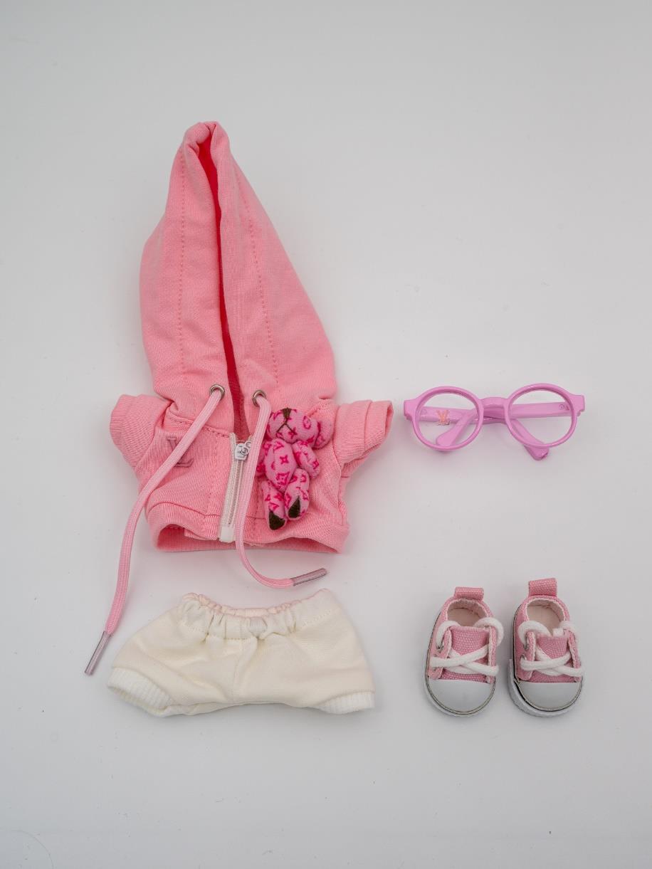 Louis Vuitton pink teddy bear hoodie