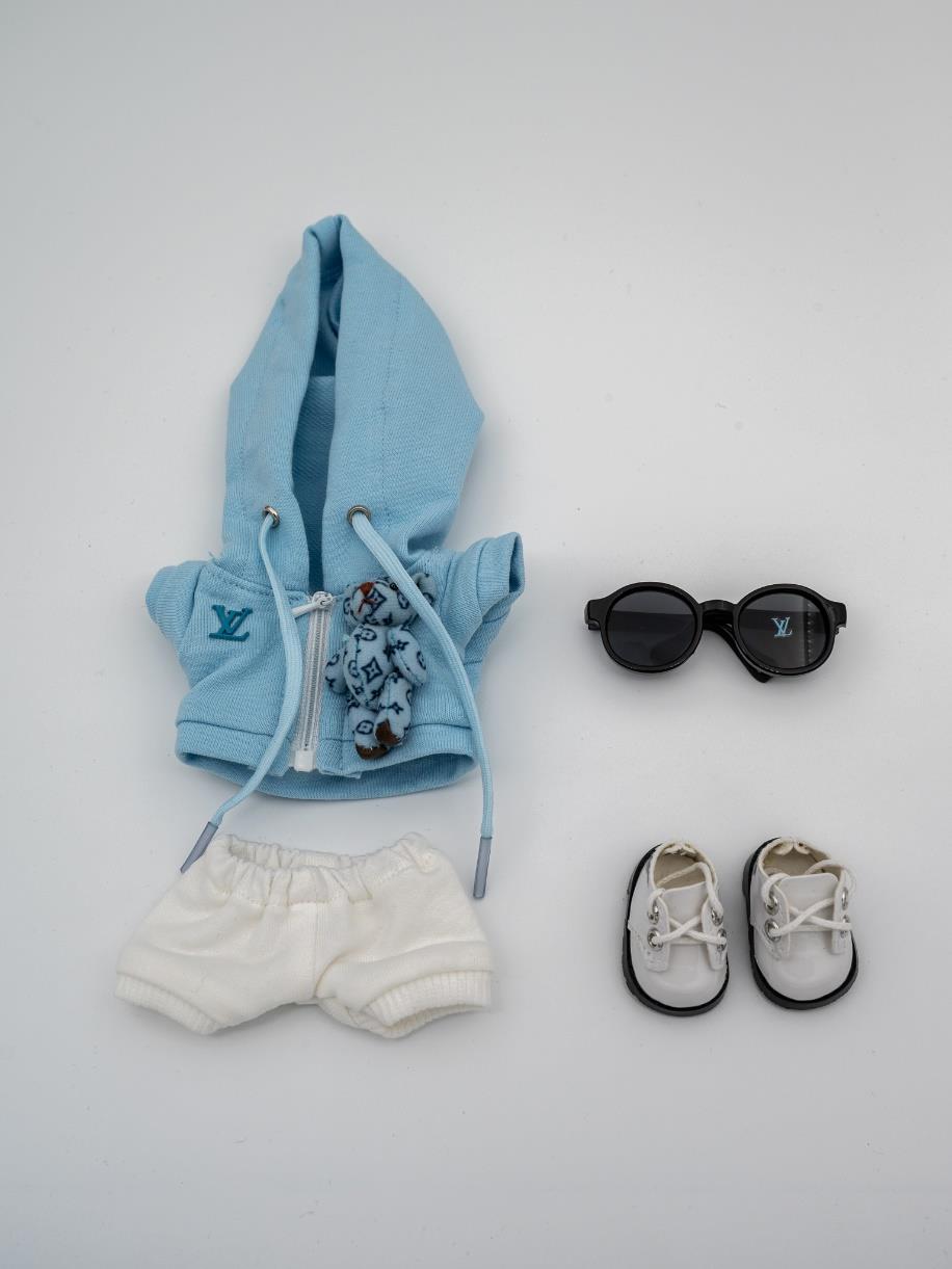 Louis Vuitton blue teddy bear hoodie