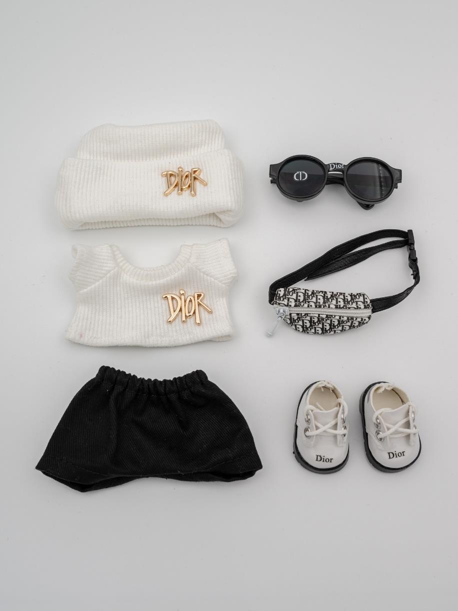 Dior white sweater outfit