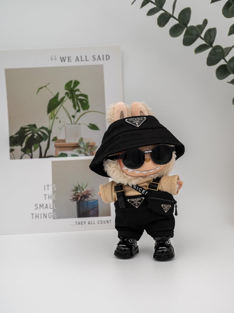 Prada black overall outfit