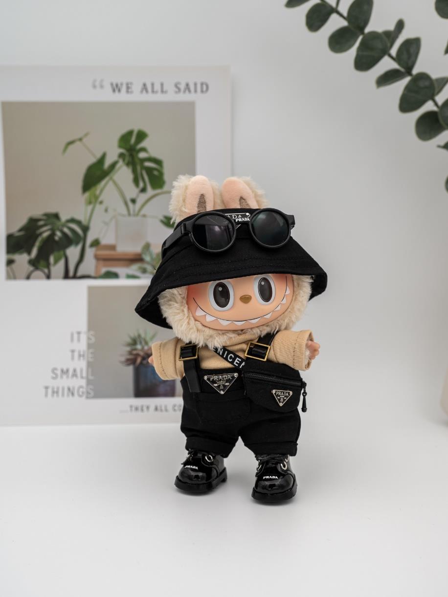 Prada black overall outfit