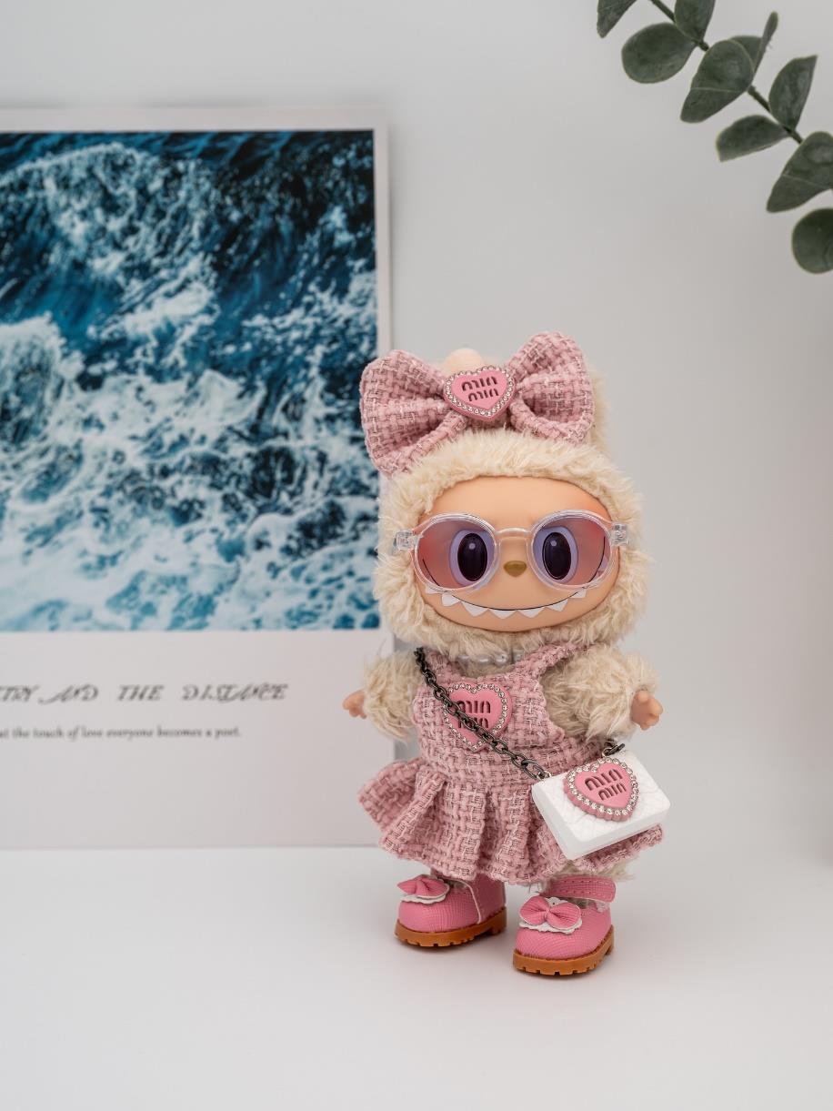 Pink tweed Miu Miu dress ensemble